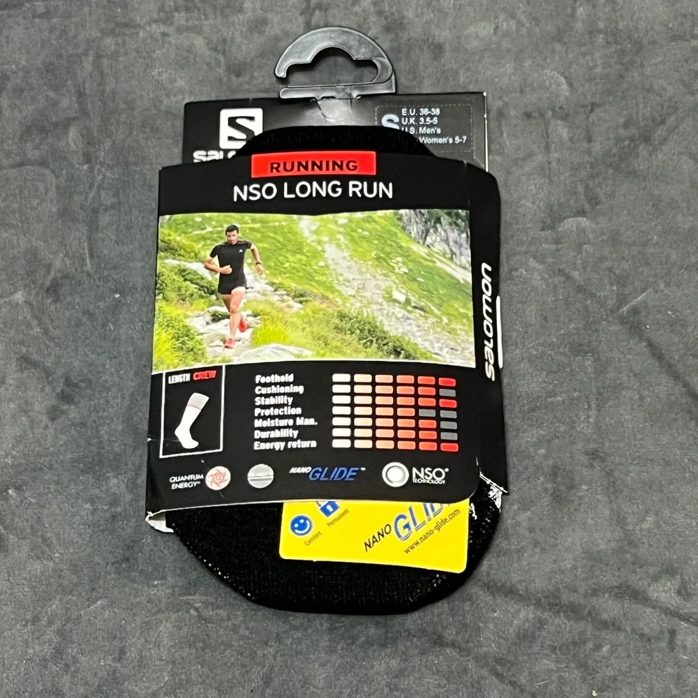 Salomon NSO‎ Long Run Crew Running Socks - Size Small